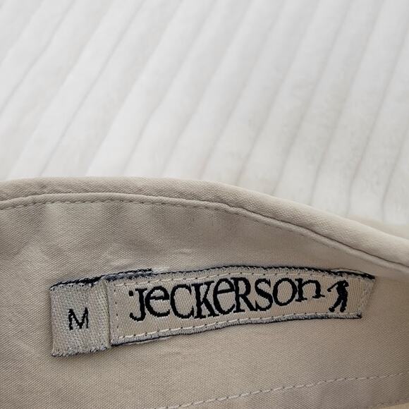 Italian-Made Button-Down Blouse Cream M Classic Capsule Jeckerson Quiet Luxury - Picture 8 of 10